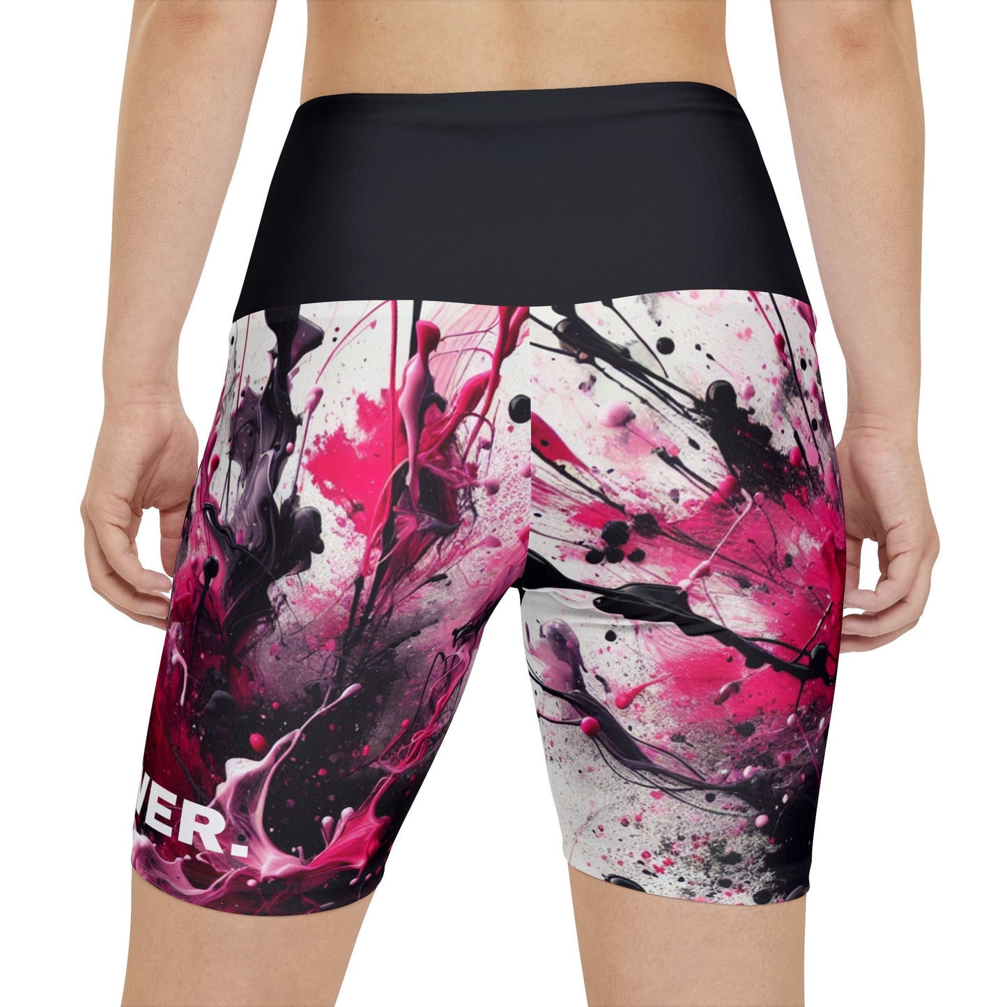 Girl Power. Women's Biker Shorts - Graphic  Activewear