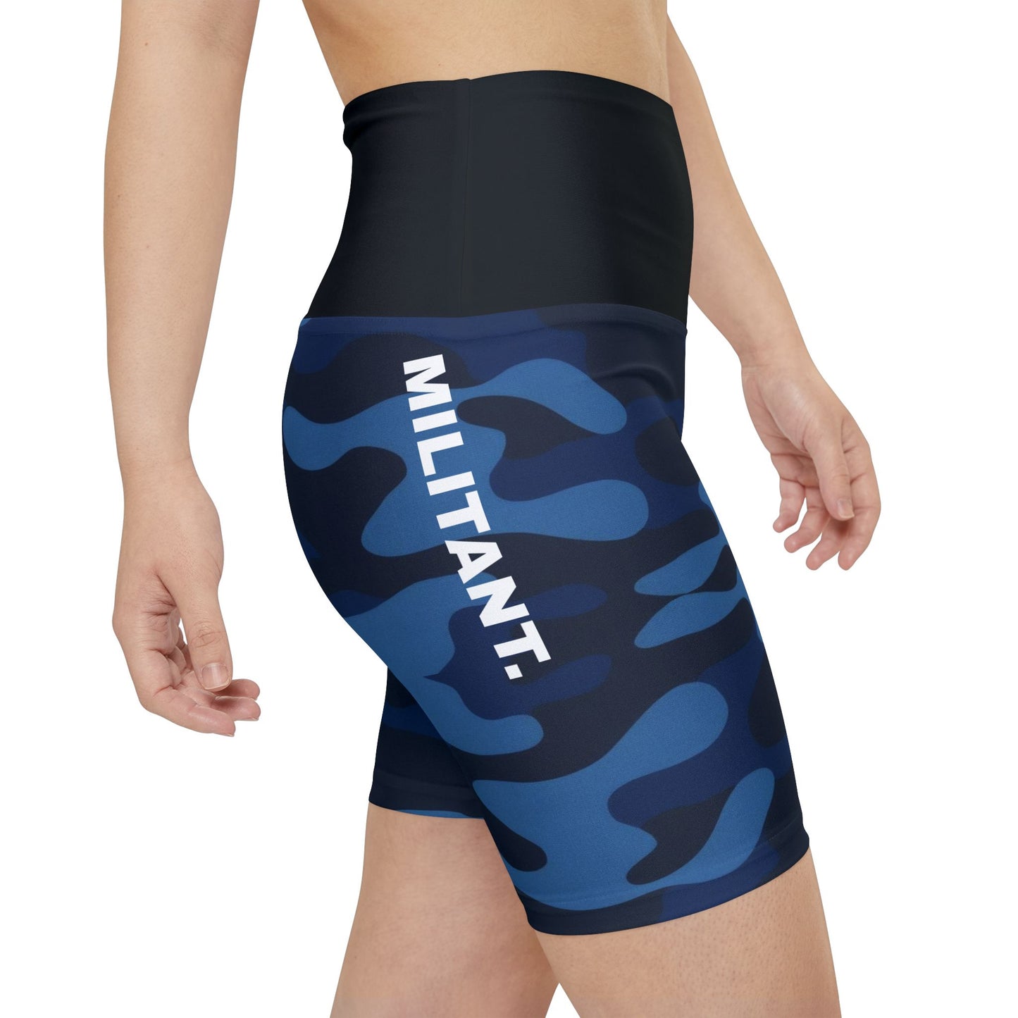 Militant. Women's Biker Shorts - Graphic  Activewear